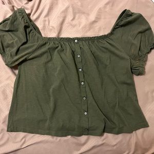 American Eagle green shirt size medium
